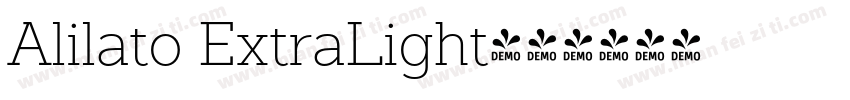 Alilato ExtraLight字体转换